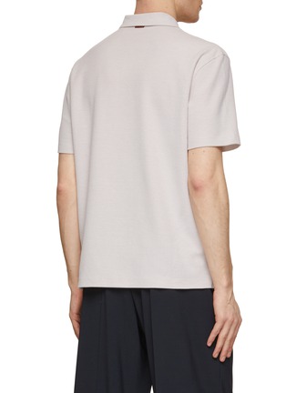 背面 - 点击放大 - ZEGNA - Honeycomb Cotton Polo Shirt