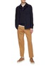 模特儿示范图 - 点击放大 - ZEGNA - Cashmere Silk Knitted Polo Shirt