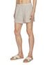 模特儿示范图 - 点击放大 - ZEGNA - Striped Elasticated Drawstring Waist Swim Shorts