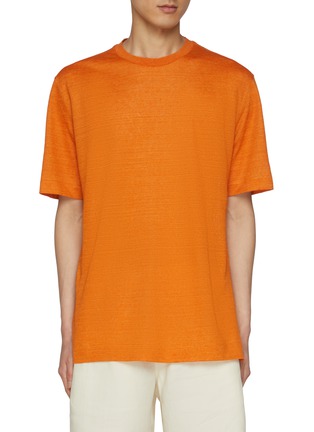 首图 - 点击放大 - ZEGNA - Crewneck Linen T-shirt