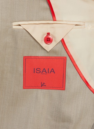  - ISAIA - Cortina Single Breasted Herringbone Blazer