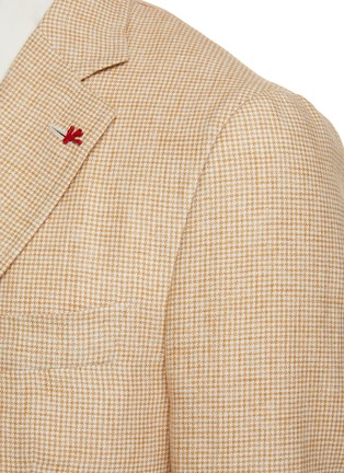  - ISAIA - Cortina Single Breasted Houndstooth Blazer