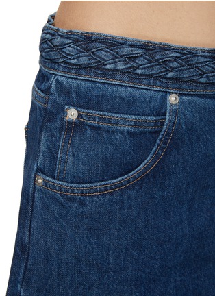  - FRAME - 编织纹牛仔短裤