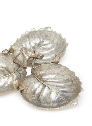 细节 –点击放大 - BUCCELLATI - Nature Large 3 Hazel Leaves Sterling Silver Centrepiece