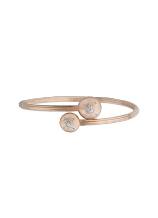首图 - 点击放大 - BUCCELLATI - Macri Classica 18K Rose and White Gold Diamond Bangle Bracelet — Size 160