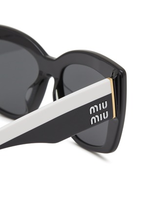 细节 - 点击放大 - MIU MIU EYEWEAR - Acetate Square Sunglasses