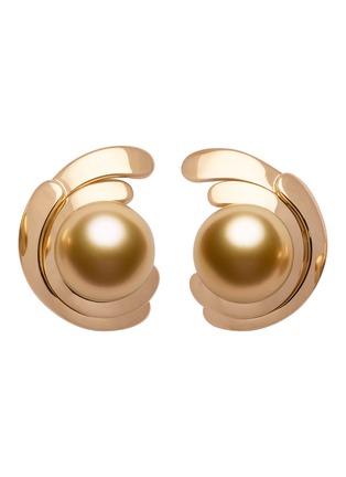 首图 - 点击放大 - JEWELMER - Angel Wings 18K Gold Golden South Sea Pearl Earrings