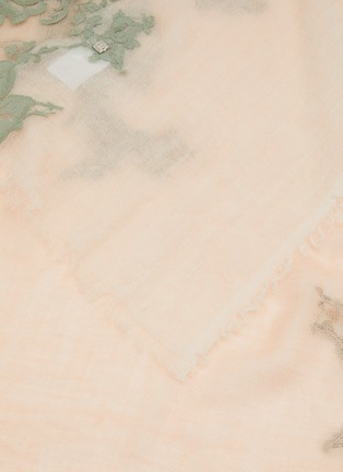 细节 - 点击放大 - LANE’S - Lace Appliqué Cashmere Silk Scarf