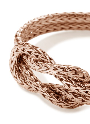  - JOHN HARDY - Love Knot 14K Rose Gold Chain Ring — Size 8