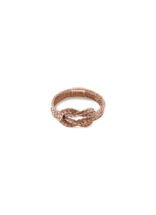 首图 - 点击放大 - JOHN HARDY - Love Knot 14K Rose Gold Chain Ring — Size 8