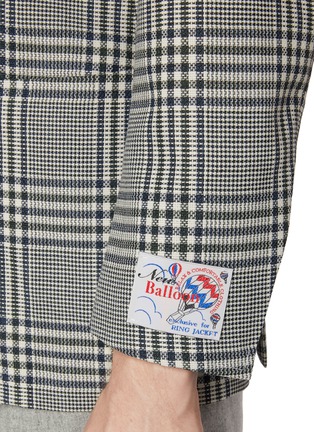  - RING JACKET - Notch Lapel Check Wool Blazer