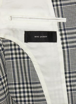  - RING JACKET - Notch Lapel Check Wool Blazer
