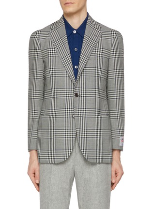 首图 - 点击放大 - RING JACKET - Notch Lapel Check Wool Blazer