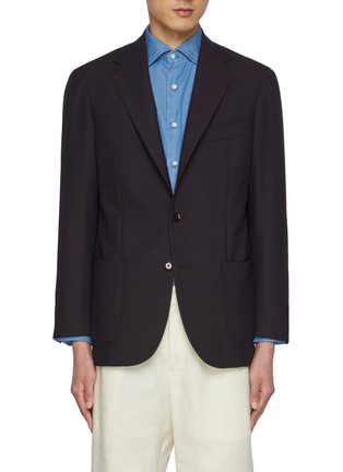 首图 - 点击放大 - RING JACKET - Notch Lapel Herringbone Stitch Wool Blazer