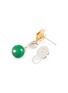 细节 - 点击放大 - EMMAR - 18K White Yellow Gold Diamond Jade Drop Earrings