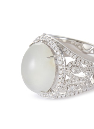 细节 - 点击放大 - EMMAR - Jade Diamond 18K White Gold Ring
