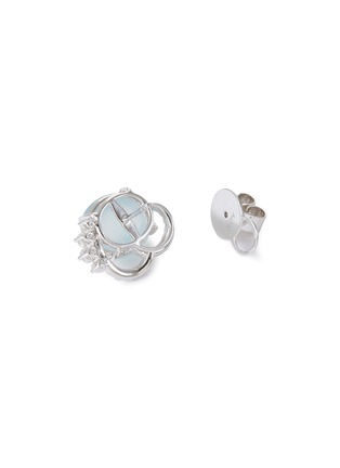 细节 - 点击放大 - EMMAR - Jade Diamond 18K White Gold Earrings