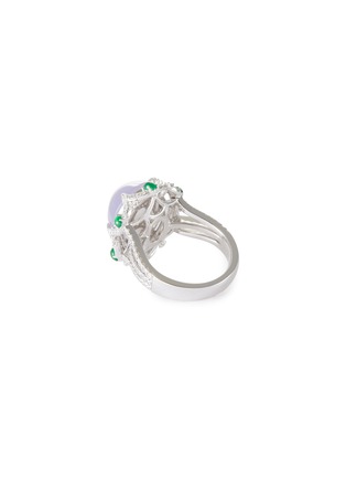 模特儿示范图 - 点击放大 - EMMAR - Jade Diamond 18K White Gold Ring — HK 14.5