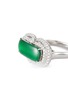 细节 - 点击放大 - EMMAR - Jade Diamond 18K White Gold Ring — HK 14.5