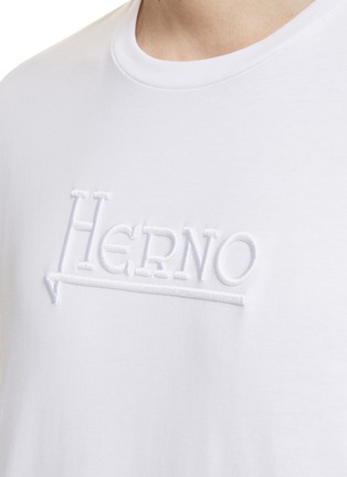  - HERNO - LOGO 刺绣 T 恤