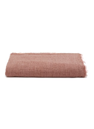 首图 –点击放大 - MAISON DE VACANCES - Washed Linen Crépon Throw — Bois de Rose