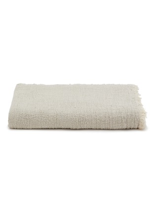 首图 –点击放大 - MAISON DE VACANCES - Washed Linen Crépon Throw — Naturel