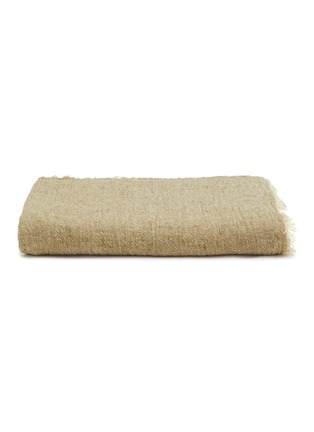 首图 –点击放大 - MAISON DE VACANCES - Washed Linen Crépon Throw — Amande