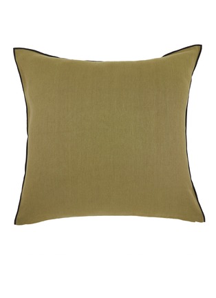 Main View - 点击放大 - MAISON DE VACANCES - Stone Washed Linen Cushion Case — Khaki