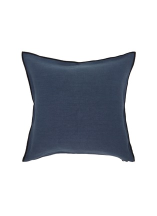 首图 –点击放大 - MAISON DE VACANCES - Stone Washed Linen Cushion Case — Bleu Nuit