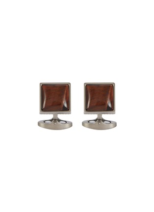 首图 - 点击放大 - TATEOSSIAN - Tiger Eye Titanium Classic Cufflinks