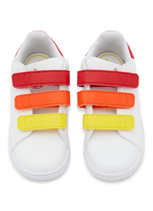 模特儿示范图 - 点击放大 - ADIDAS - Stan Smith CF I Leather Toddlers Sneakers