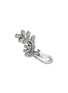 细节 - 点击放大 - LANE CRAWFORD VINTAGE ACCESSORIES - Diamante Austrian Flower Silver Toned Metal Clip On Earrings