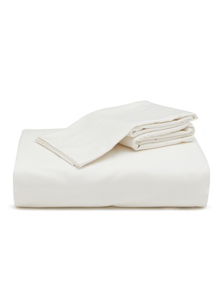 Main View - 点击放大 - FRETTE - Leisure Twill King Size Duvet Cover Set — Milk