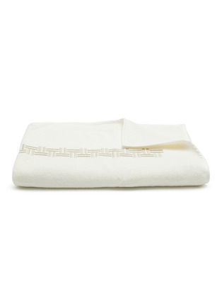 首图 –点击放大 - FRETTE - BASKET WEAVE 刺绣浴巾 — 水绿色/米黄色