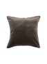 Main View - 点击放大 - FRETTE - Luxury Cashmere Velvet Cushion Cover — Mahogany Grey