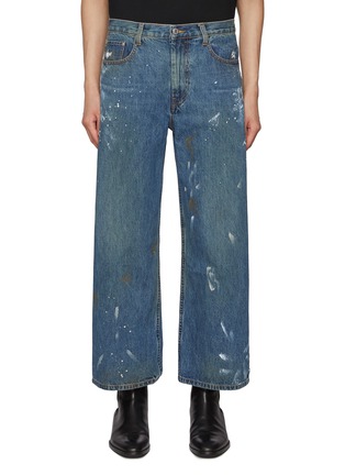 首图 - 点击放大 - HELMUT LANG - Painter Motif Cropped Cotton Wide Leg Jeans