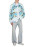 模特儿示范图 - 点击放大 - AMIRI - Resort Club Sequin Embellishment Silk Bomber Jacket