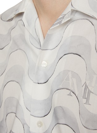  - AMIRI - 波浪印花短袖衬衫