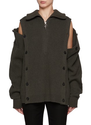 首图 - 点击放大 - SETCHU - Side Button Cashmere Sweater