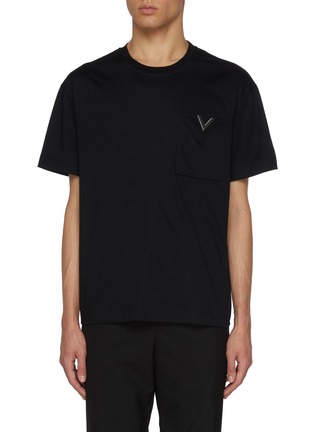 首图 - 点击放大 - VALENTINO GARAVANI - V Pocket Cotton T-shirt