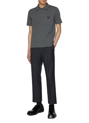 模特儿示范图 - 点击放大 - VALENTINO GARAVANI - Elasticated Drawstring Trousers