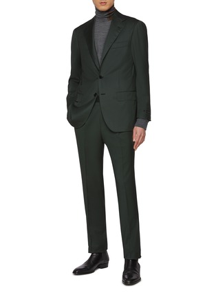 模特儿示范图 - 点击放大 - RING JACKET - Single Breasted Notch Lapel Wool Suit