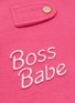 细节 –点击放大 - MOSHIQA - 大号 BOSS BABE 狗狗运动衫