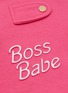 细节 - 点击放大 - MOSHIQA - 中号 BOSS BABE 狗狗运动衫