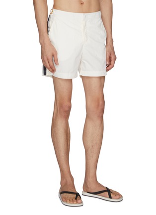 模特儿示范图 - 点击放大 - ORLEBAR BROWN - Bulldog Border Tape Swim Shorts