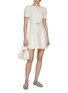 模特儿示范图 - 点击放大 - VALENTINO GARAVANI - Crepe Couture Wool Silk Dress