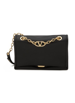 首图 - 点击放大 - VALENTINO GARAVANI - Small VLogo Chain Leather Shoulder Bag