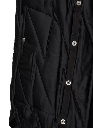  - RICK OWENS - Zig Zag Quilted Washed Charmeuse Vest