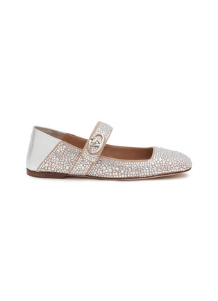 首图 - 点击放大 - VALENTINO GARAVANI - VLogo Embellished Leather Ballerina Flats