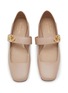 细节 - 点击放大 - VALENTINO GARAVANI - VLogo Locker Leather Ballerina Flats